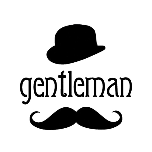 [판박이네0434]스텐실도안 ST-075.Gentleman